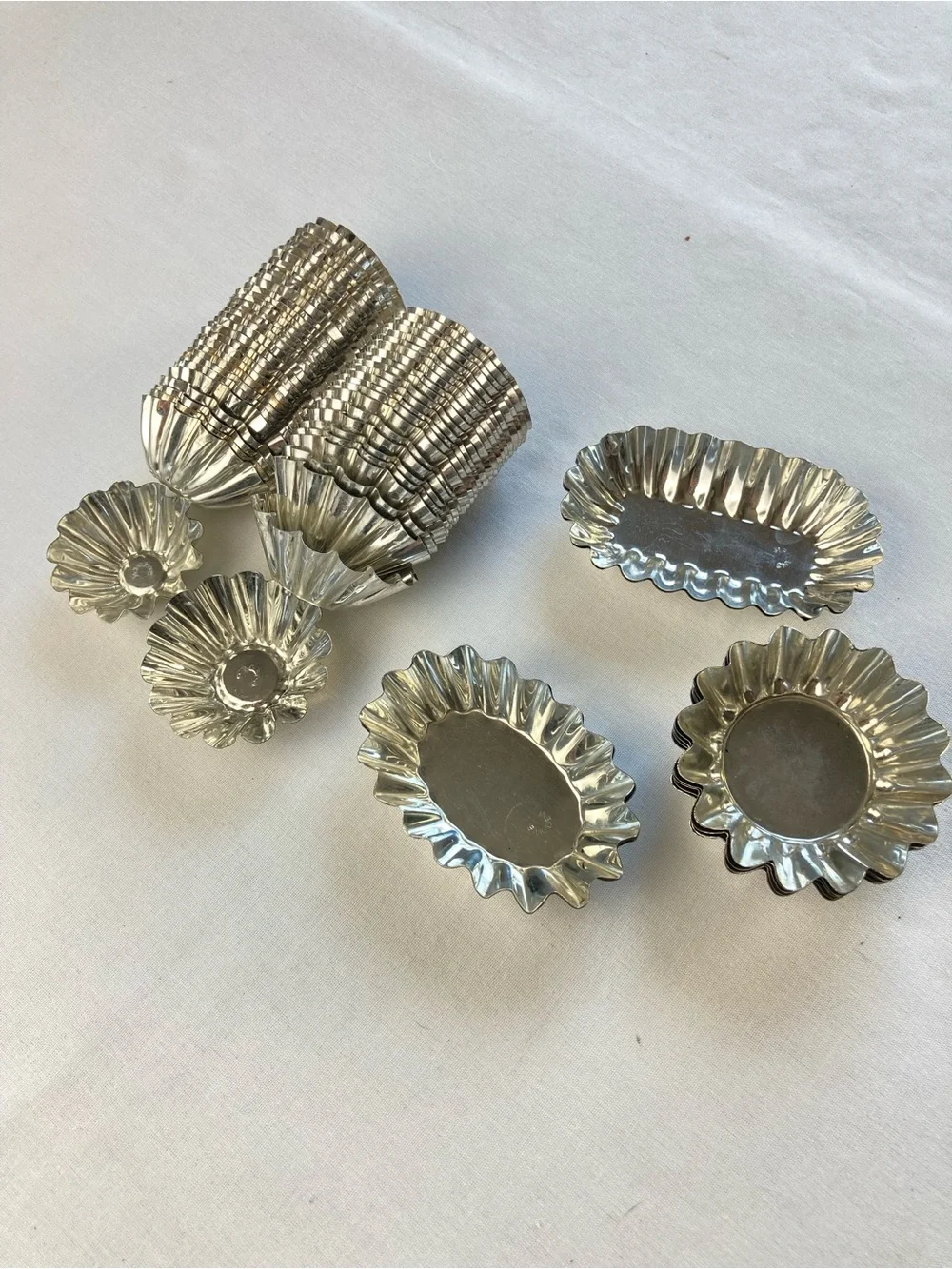 Vintage Swedish Sweden Tart Tartlet Tins Lot of 67 Sandbakkel Molds